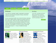 Tablet Screenshot of lymphatichealth.com